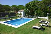 Villa con piscina privada, 1000m playa, 4dor, golf Cádiz