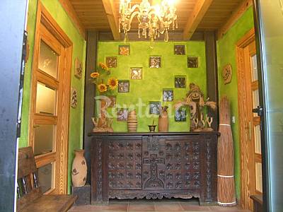 Hall de entrada Casa Interior del aloj. Navarra Betelu Casa