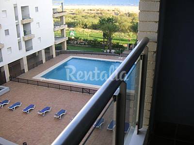 Piscina y puerta salida playa Apartamento Vistas desde la casa Huelva Ayamonte Apartamento